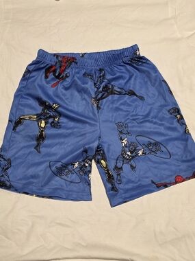 Blue Marvel Comics/Avengers Print Athletic Shorts